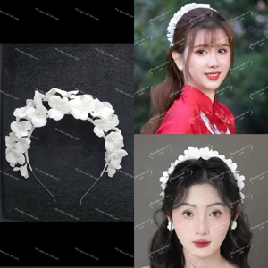 🔥🔥🔥Bờm cài tóc cô dâu hoa đất sét nhiều kích cỡ-TT2253|PHUKIENCUOIYENLINH