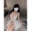HT143 Váy ngủ sexy xẻ trước dây buộc gợi cảm,đồ ngủ lụa 2s dáng xoè tôn dáng HT143