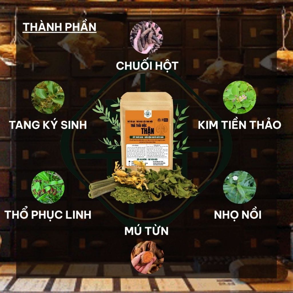 Trà Thải Độc Thận - Bội Lan Đường - Túi 50 lọc