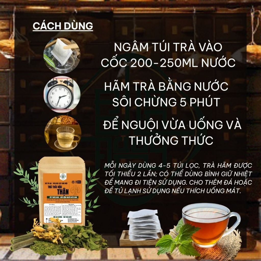 Trà Thải Độc Thận - Bội Lan Đường - Túi 50 lọc