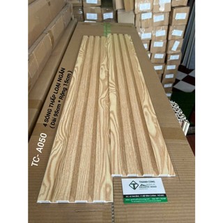 Tấm ốp thường 4 sóng thấp nhựa pvc loại ngắn (DÀI 95cm * Rộng 15cm ) Nhận thi Công
