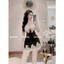 HT14 Váy ngủ sexy xẻ lưng đan dây quyến rũ,Đồ ngủ lụa phối ren ngực gợi cảm tôn dáng HT14
