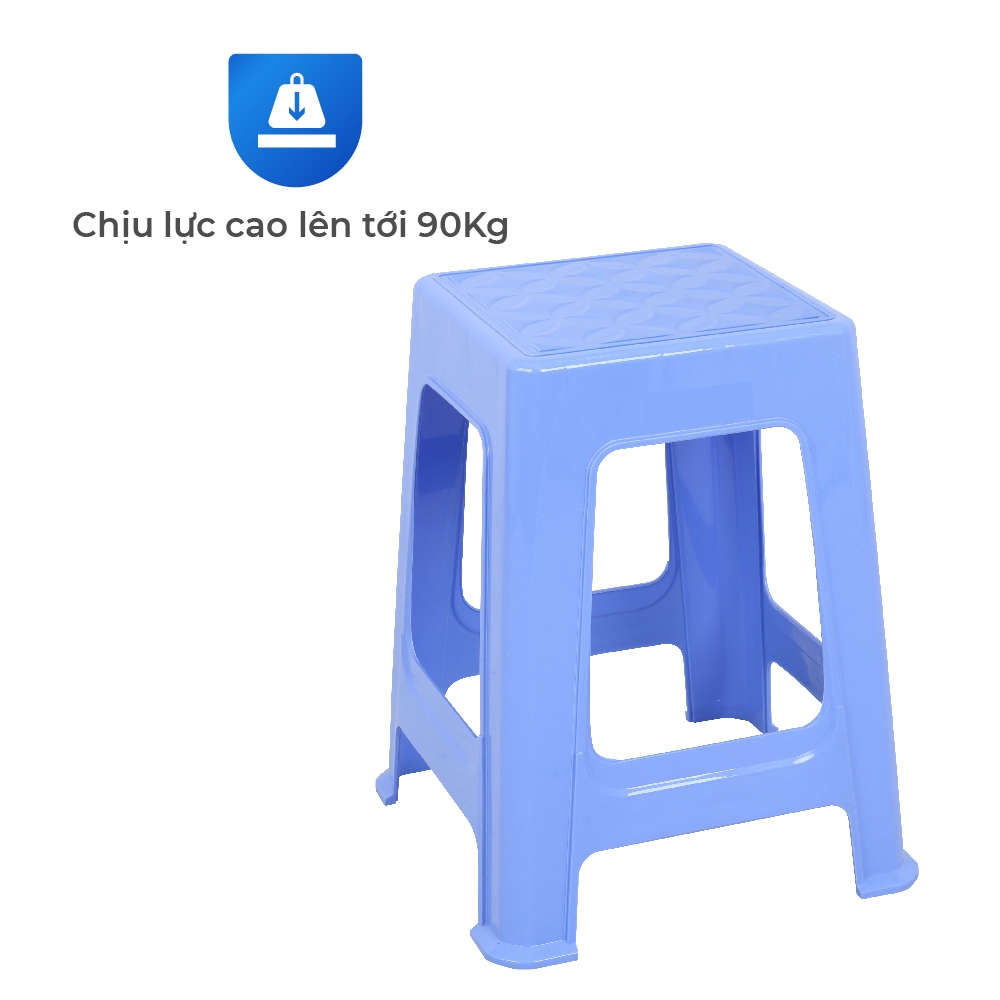 Ghế nhựa cao Seoul QUI PHÚC, combo 4,6,10 ghế, tiện lợi, đa năng, chắc chắn, an toàn, chống trượt