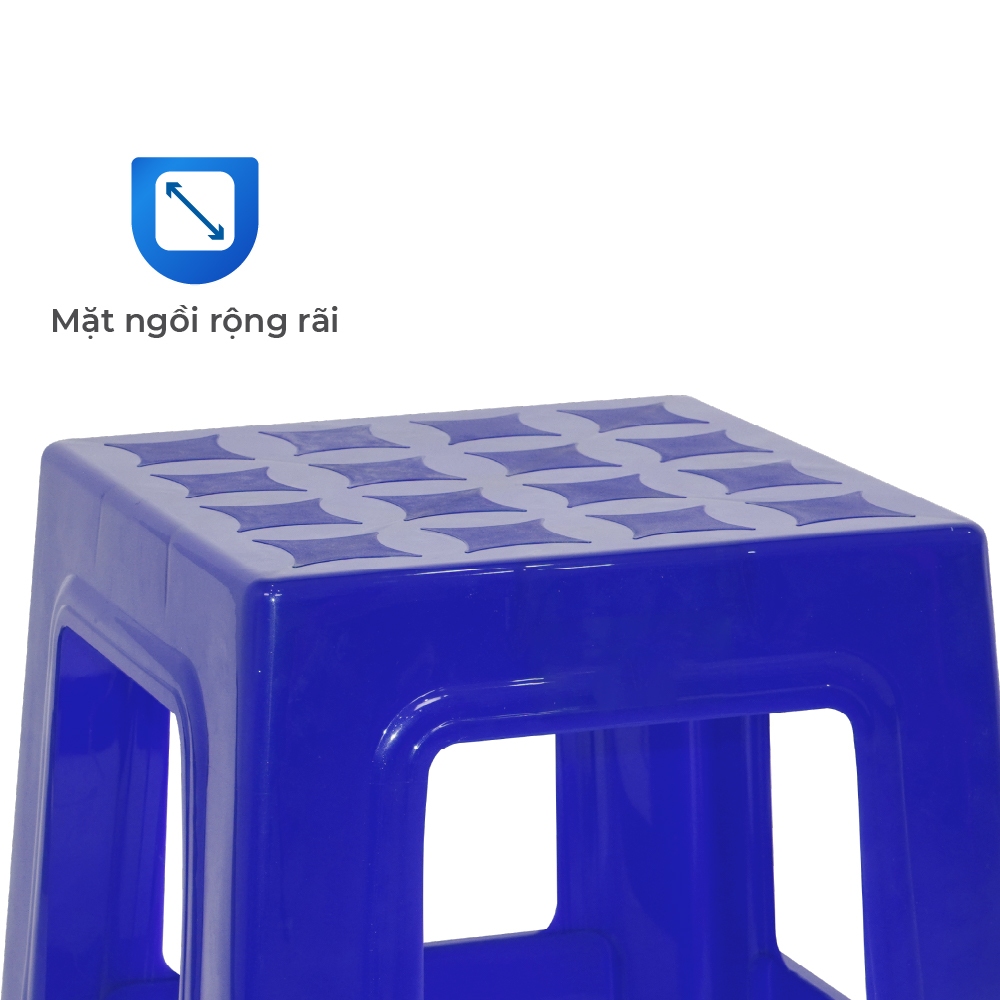 Ghế nhựa trung Super QUI PHÚC, combo 2,4,6 ghế, chân chống trượt, chắc chắn, chống kẹt, dùng cho trường học