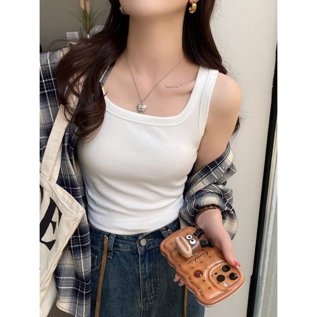 Áo tank top ôm body nữ ZynD - Áo 3 lỗ viền áo dày cổ vuông phối đồ cực đẹp cho mùa hè 2025 - AT-M53