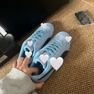 Giày thời trang đế bệt bigsize nam nữ cổ thấp màu xanh dương baby êm nhẹ , sneaker thoeif trang dánh thể thao cao cấp