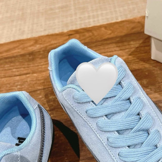Giày thời trang đế bệt bigsize nam nữ cổ thấp màu xanh dương baby êm nhẹ , sneaker thoeif trang dánh thể thao cao cấp