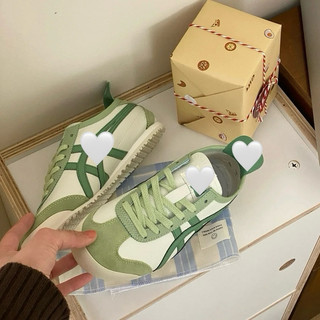 Giày thể thao thời trang đế bệt bigsize nam nữ cổ thấp Onit_suka Tig_er màu xanh cốm green êm nhẹ , sneaker cao cấp