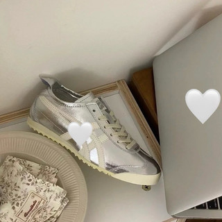 Giày thời trang Onit_suka Tig_er nữ sliver màu bạc đế đệt dáng thể thao siêu êm nhẹ , sneaker đế thấp dễ thương cao cấp
