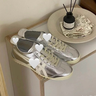 Giày thời trang Onit_suka Tig_er nữ sliver màu bạc đế đệt dáng thể thao siêu êm nhẹ , sneaker đế thấp dễ thương cao cấp