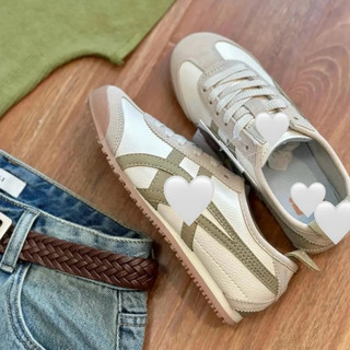 Giày thời trang Onit_suka Tig_er bigsize nam nữ đế bệt màu rêu siêu êm nhẹ đế thấp cao su, sneaker thời trang cao cấp