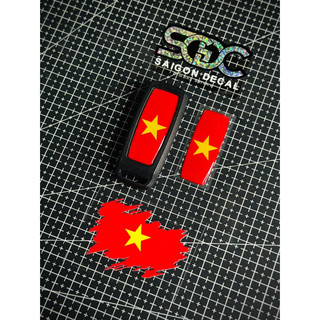 Tem Sticker Dán Remote Smartkey Honda/Cờ Việt Nam - Mới 2025 |SGDC - 1 Cái/Bộ|