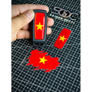 Tem Sticker Dán Remote Smartkey Honda/Cờ Việt Nam - Mới 2025 |SGDC - 1 Cái/Bộ|
