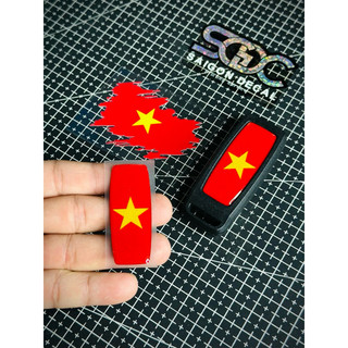 Tem Sticker Dán Remote Smartkey Honda/Cờ Việt Nam - Mới 2025 |SGDC - 1 Cái/Bộ|