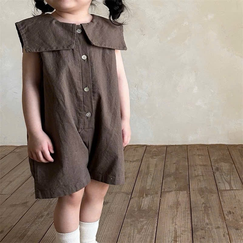 (Order) Yếm suit cổ bèo to phong cách Hàn Quốc dành cho bé trai - bé gái