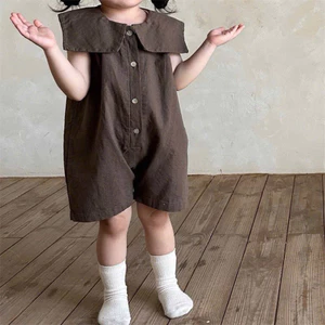 Yếm suit cổ bèo to phong cách Hàn Quốc dành cho bé trai - bé gái