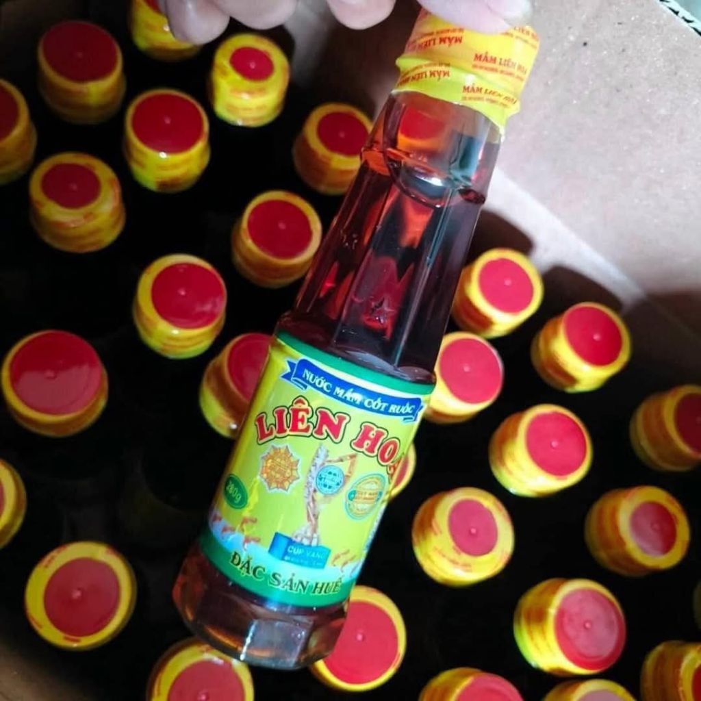 (COMBO 5 CHAI) Nước Mắm ruốc Liên Hoa nguyên chất 100% chính gốc Huế, chai 280ml.