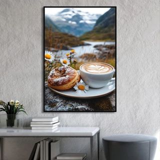 Tranh Canvas Treo Tường Chủ Đề Cafe BH107 - Tranh Decor Trang Trí Quán Cà Phê, Coffe, Quán Nước Cao Cấp, Sắc Nét