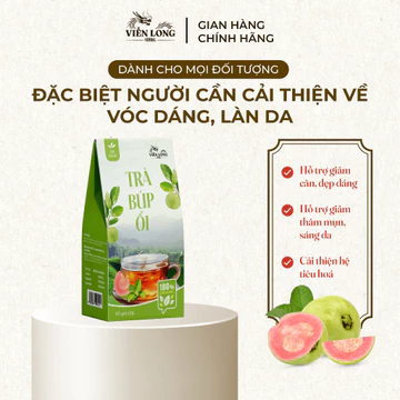 [CHÍNH HÃNG] Trà Búp Ổi Viễn Long Herbal - Trà Thảo Mộc Giúp Thanh Lọc Cơ Thể, Hỗ Trợ Tiêu Hóa