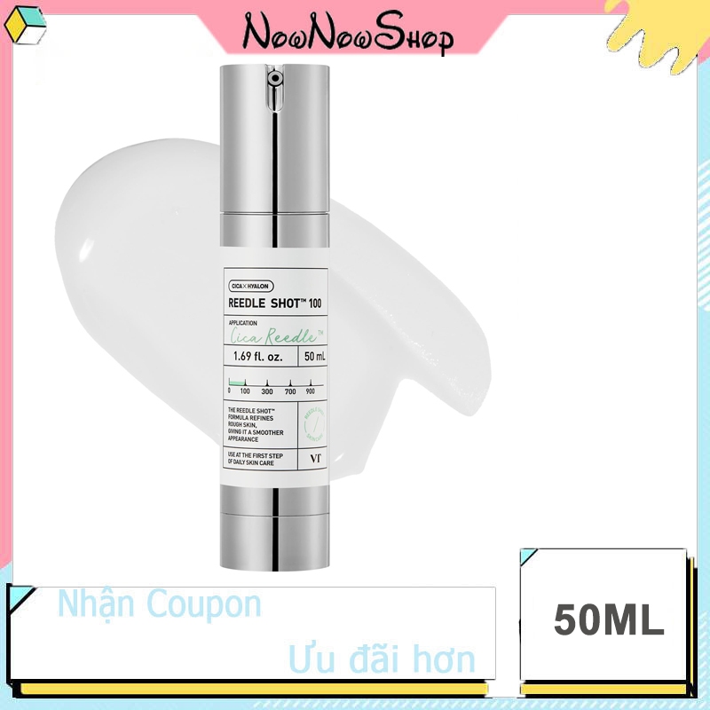 VT Cosmetics REEDLE SHOT Serum Tăng Cường Dưỡng Chất 100 50ml khởi động da, cải tiến hấp thụ da, Reedle Shot 100