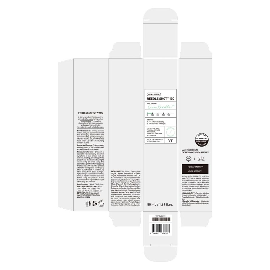 VT Cosmetics REEDLE SHOT Serum Tăng Cường Dưỡng Chất 100 50ml khởi động da, cải tiến hấp thụ da, Reedle Shot 100