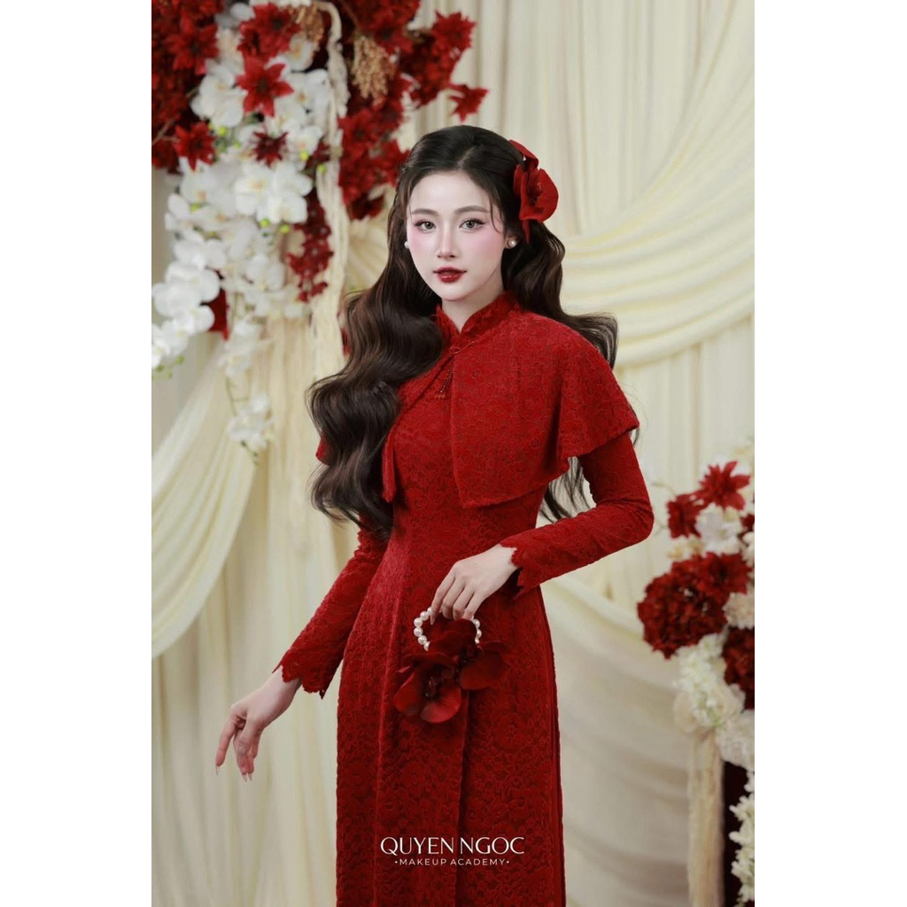 🔥🔥🔥Hoa lan cầm tay cách tân cô dâu có 2 màu đỏ và trắng-TN0939|PHUKIENCUOIYENLINH