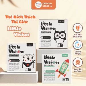 Đồ chơi tranh kích thích thị giác Little Vision Lalala Baby flashcard kích thích thị giác cho bé