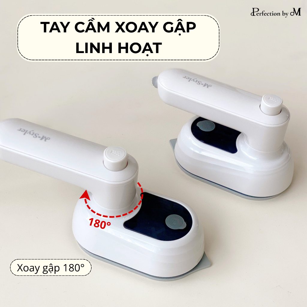 Bàn Là Phun Ẩm Mini M-Styler Hàn Quốc – Nhỏ Gọn, Du Lịch, Là Mọi Ngóc Ngách, Chứng Nhận KC An Toàn