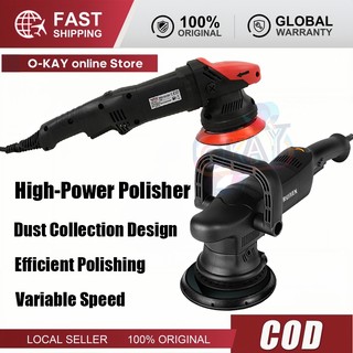 Máy Đánh Bóng Xe Hơi 220V 1250W, 5 inch & 6 inch - Máy Đánh Bóng Hành Động Kép, Tốc Độ Biến Thể, Dụng Cụ Đánh Bóng DA
