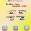 Ốp Hõm cửa xe Honda CRV đời cuối 2023, 2024 nhựa ABS mạ crom cao cấp, sáng bóng