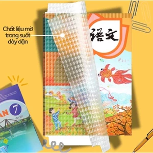 Sỉ combo 10 tập bọc sách decal, bọc vở đề can 3 kích thước cho bé từ lớp 1-12