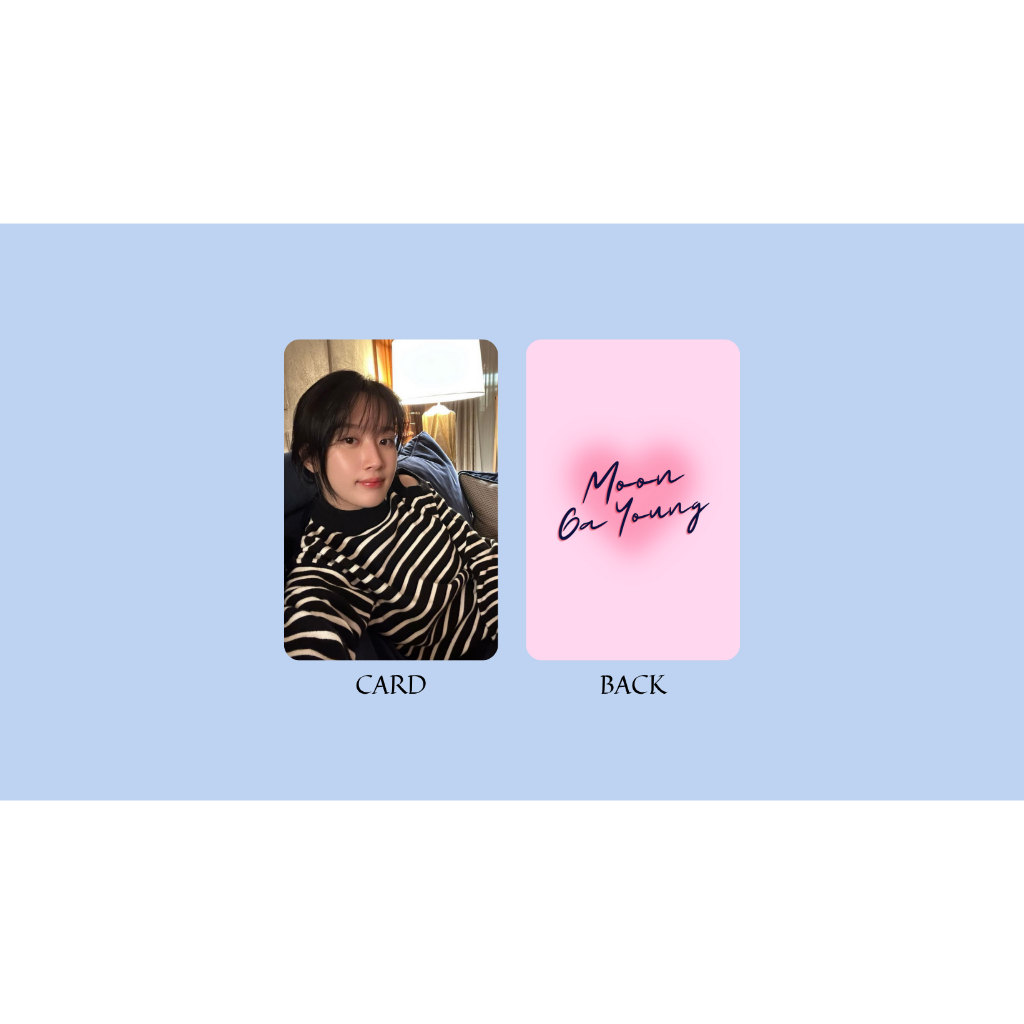 set card bo góc diễn viên Moon Ga-Young- True Beauty