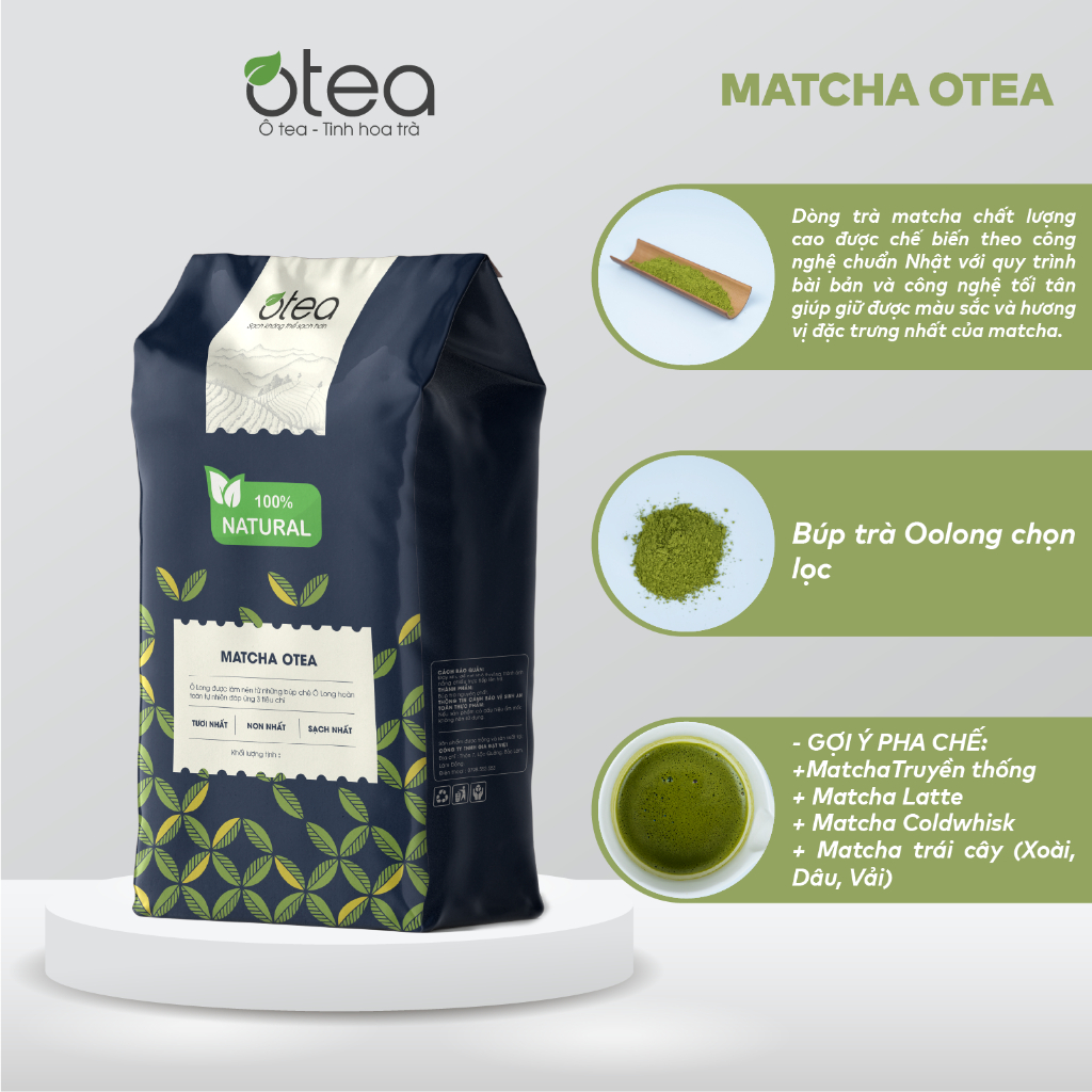 100gr Mẫu trà dùng thử phân loại trà ôlong, matcha