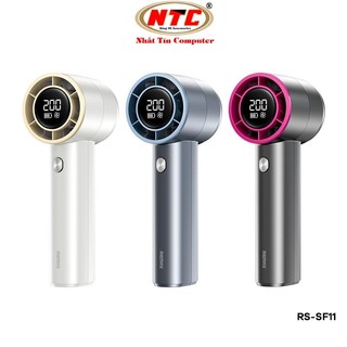 Quạt cầm tay mini Remax RS-SF11 Điều chỉnh 200 mức gió, Pin 3600mAh, Vỏ nhôm
