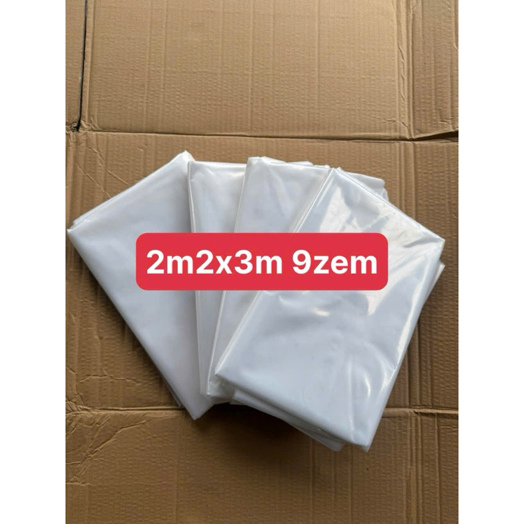 Túi nilong PE dày 9zem size 1mét8 x 2m6 , 2m2 x 3m đựng nệm , so fa ...