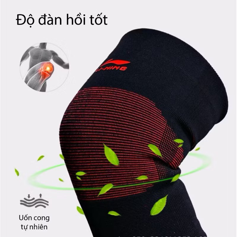 🆘 Bảo Vệ Đầu Gối Thể Thao Li-Ning – Co dãn, thấm hút mồ hôi