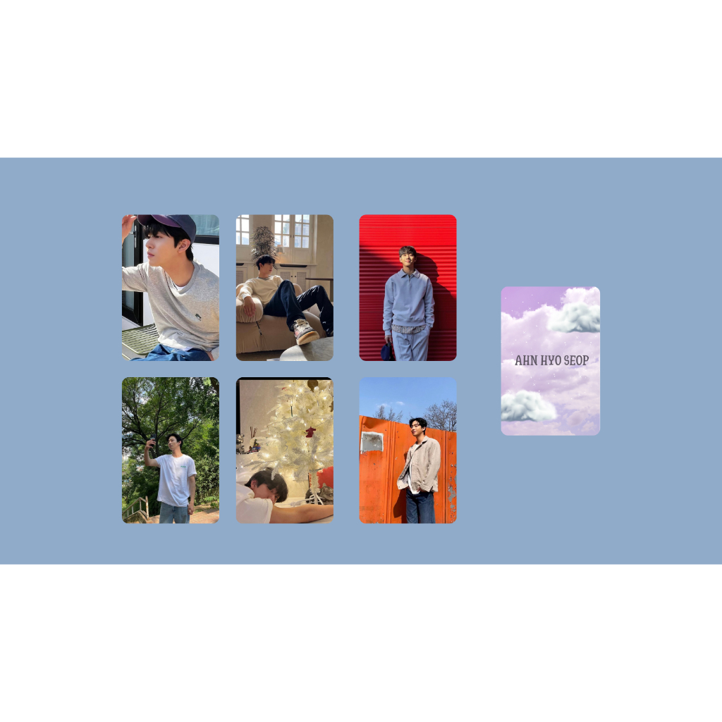 set card bo góc diễn viên Ahn Hyo Seop