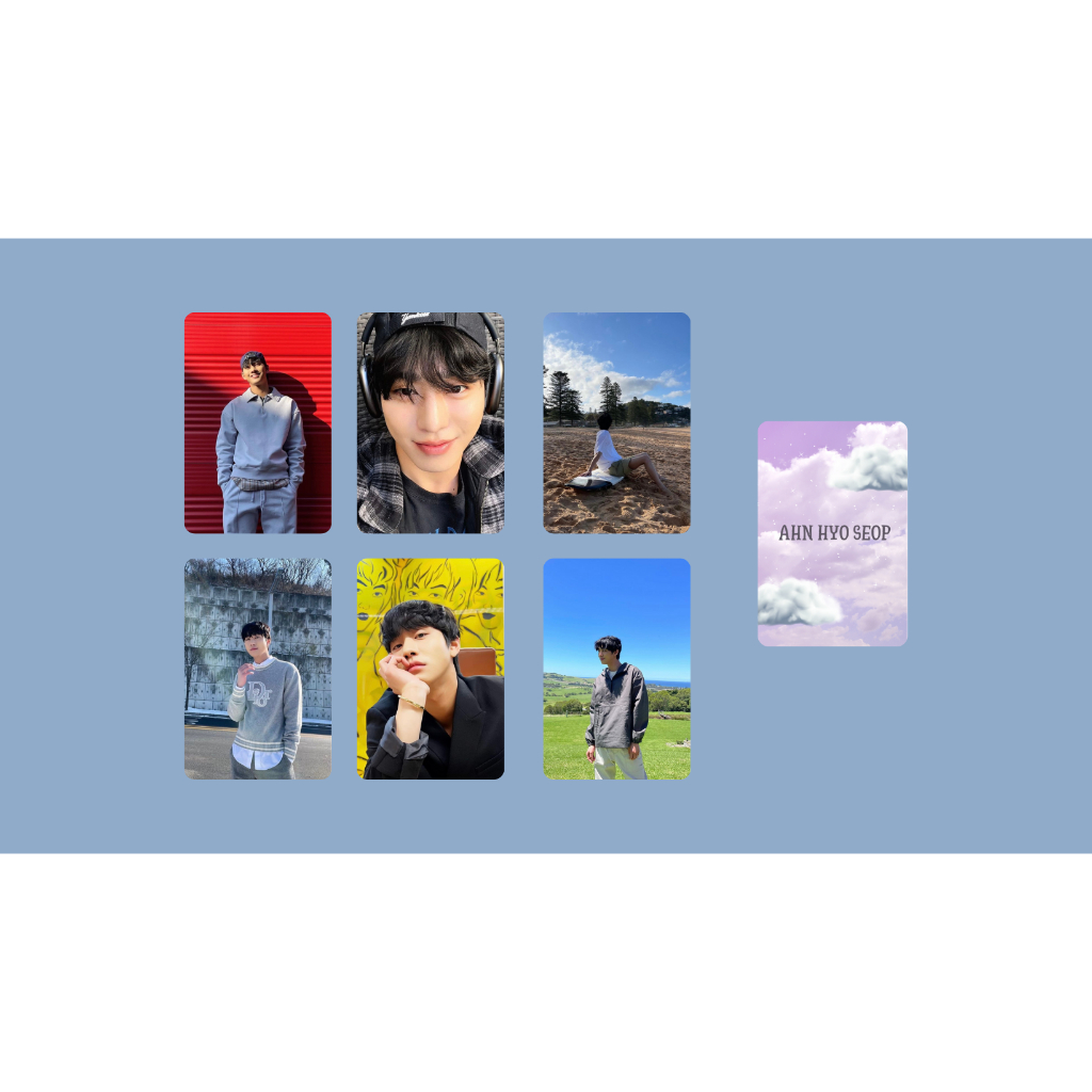 set card bo góc diễn viên Ahn Hyo Seop