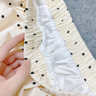 Chân Váy Dài Bigsize Nữ Váy Midi Bồng Xòe Chấm Bi Nhẹ Nhàng Đi Biển Đi Chơi CV422