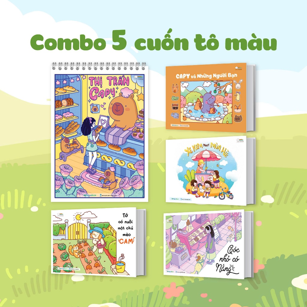 Sách Combo 5 Cuốn Sách Tô Màu Chữa Lành | Shopee Việt Nam