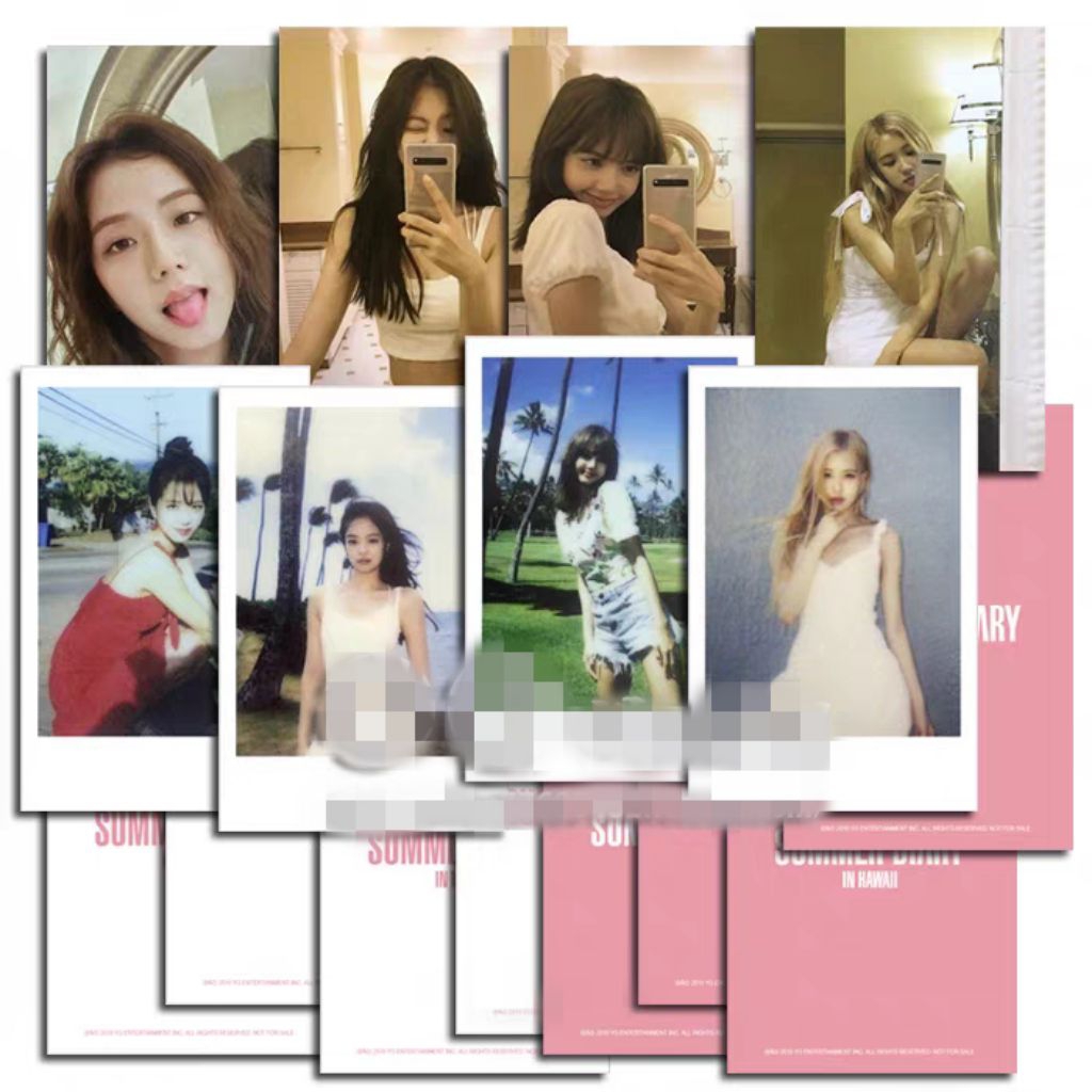 Set card ảnh unoff BLACKPINK Lisa, Rose, Jennie, Jisoo - 2019