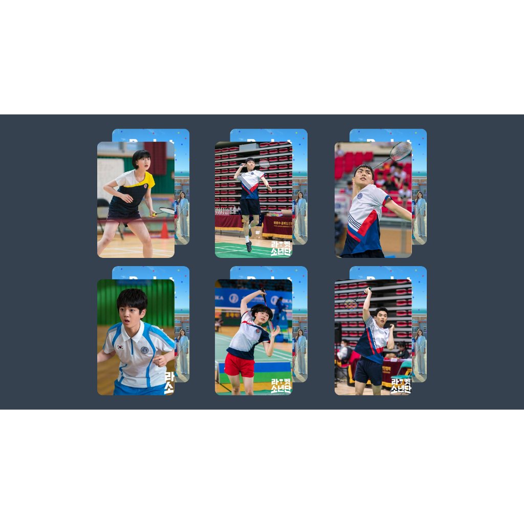 set card bo góc "Đội cầu lông thiếu niên"-Racket boys