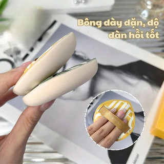 Bông Mút Trang Điểm Kem Nền Amortals Siêu Mềm Dễ Tán Kèm Hộp Đựng (2 Cái/set)