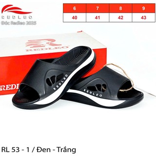 (CHÍNH HÃNG) Dép bánh mì quai ngang nam REDLEO _RL53-1 đúc cao su êm mềm nhẹ bền, có lỗ thoáng khí, chống trơn trượt