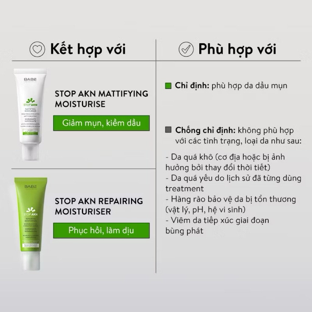 SỮA RỬA MẶT BABE STOP AKN PURIFYING CLEANSING GEL 200ml