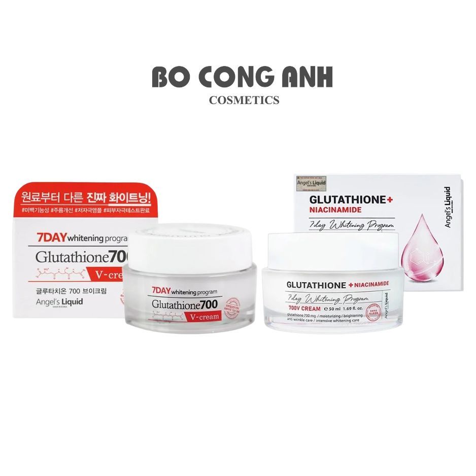 Kem Dưỡng Trắng Da Angel's Liquid 7Day Whitening Program Glutathione 700 V-cream