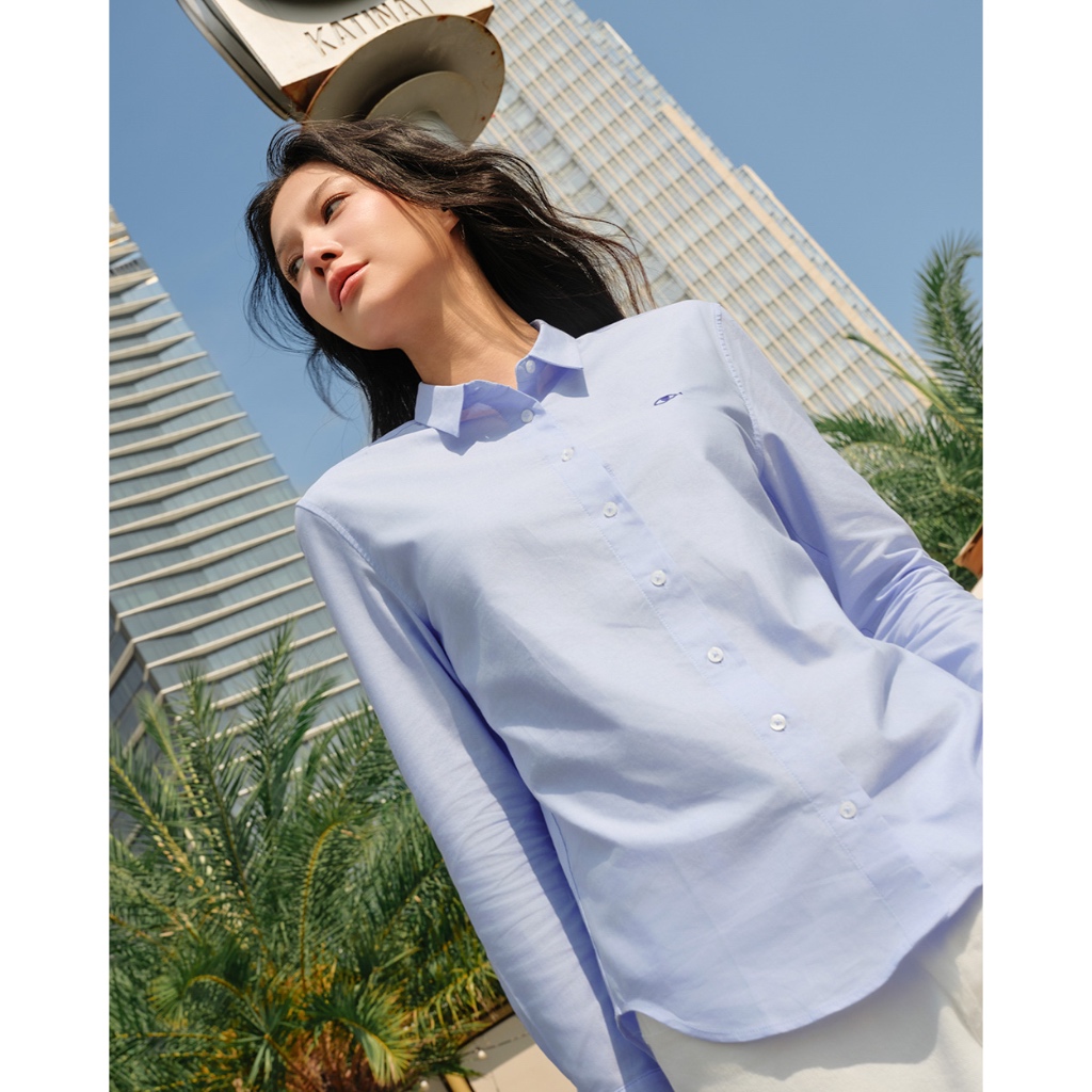 TheBlueTshirt - Áo sơ mi cao cấp tay dài phom regular cho nữ - The A Classic Oxford