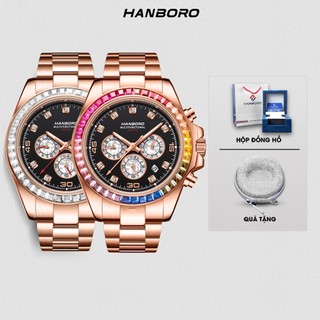 Đồng Hồ Cơ Nam Đeo Tay HANBORO Watch 8032 Chính Hãng| Tặng kèm bóp đựng đồng hồ [36]