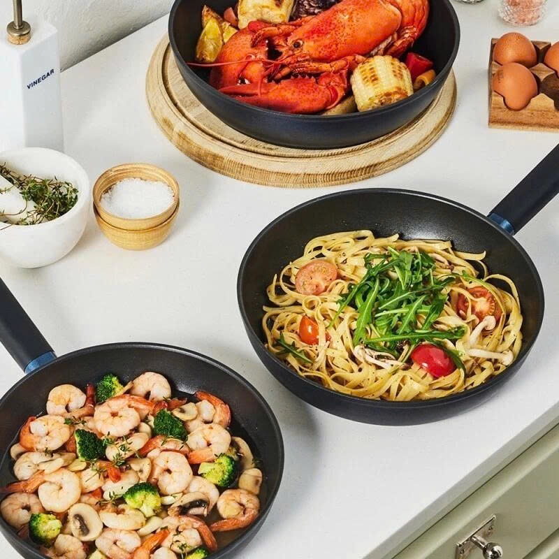 Chảo Chống Dính LocknLock Balance Cook CAF2464IH 24cm, CAF2664IH 26cm, CAF2864IH 28cm, Dùng Mọi Loại Bếp - K-MALL