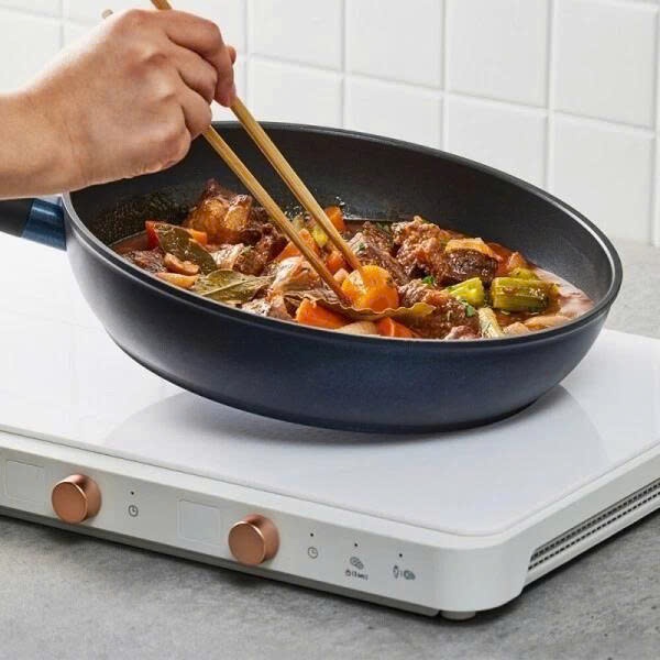 Chảo Chống Dính LocknLock Balance Cook CAF2464IH 24cm, CAF2664IH 26cm, CAF2864IH 28cm, Dùng Mọi Loại Bếp - K-MALL